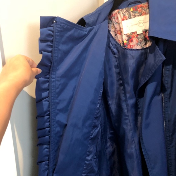 💙Blue trench coat 💙 - Picture 4 of 7